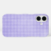 lila Gingham Case-Mate iPhone Hülle (Rückseite (Horizontal))