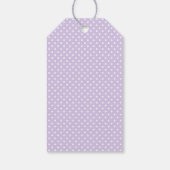 Lila Gingham Coquette Bogen Brautparty-Geschenke Geschenkanhänger (Rückseite)