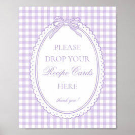 Lila Gingham Coquette-Schleife Rezept teilen Poster