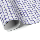 Lila Gingham Geschenkpapier (Rolleneckpunkt)