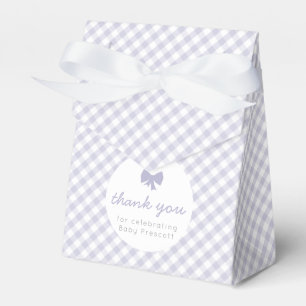 Lila Gingham Girl Duschbrust-Box Geschenkschachtel