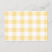 Lila Gingham Halloween Diapper Raffle Begleitkarte (Rückseite)