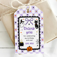 Lila Gingham Halloween Geburtstagsfeier