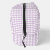 Lila Gingham Hübsche Karierte Kosmetik Schön Waschbeutel (Rechts)