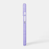 lila Gingham iPhone 16 Hülle (Linke Seite)