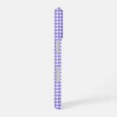 lila Gingham iPhone 16 Hülle (Rechte Seite)