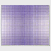 Lila Gingham-Karo-Karo Geschenkpapier (Flach)