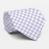 Lila Gingham Krawatte (Gerollt)
