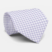 Lila Gingham Krawatte (Gerollt)