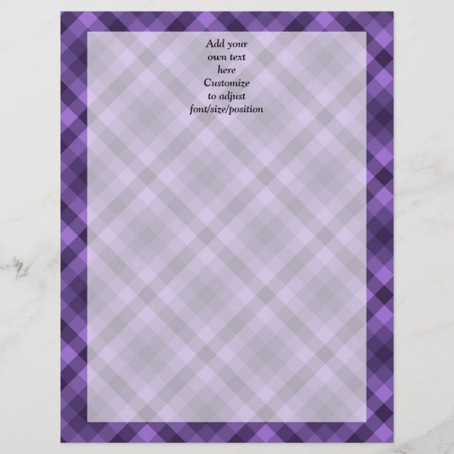 Lila Gingham-Muster (Vorderseite)