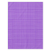 Lila Gingham-Muster | Baumwolle geprüft Tischdecke (Vorderseite)