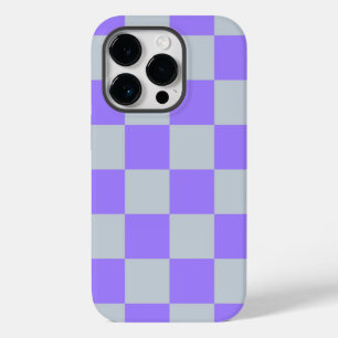 Lila Gingham-Muster Case-Mate iPhone 14 Pro Hülle