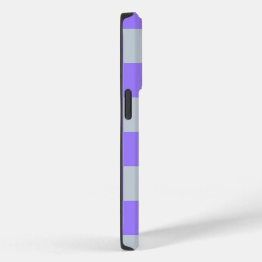 Lila Gingham-Muster Case-Mate iPhone Hülle (Rückseite / Rechts)