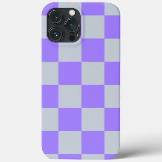 Lila Gingham-Muster Case-Mate iPhone Hülle (Rückseite)