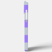 Lila Gingham-Muster Case-Mate iPhone Hülle (Rückseite / Links)