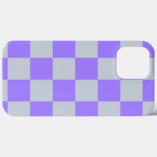 Lila Gingham-Muster Case-Mate iPhone Hülle (Rückseite (Horizontal))