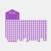 Lila Gingham-Muster danke Ihnen Geschenkboxen Geschenkschachtel (Ungefaltet)