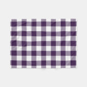 Lila Gingham-Muster Fleecedecke (Vorderseite (Horizontal))