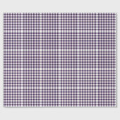 Lila Gingham-Muster Geschenkpapier (Flach)