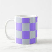 Lila Gingham-Muster Kaffeetasse (Links)