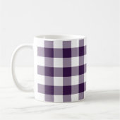 Lila Gingham-Muster Kaffeetasse (Links)