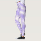 lila Gingham-Muster Leggings (Links)