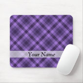 Lila Gingham-Muster Mousepad (Mit Mouse)