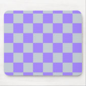 Lila Gingham-Muster Mousepad (Vorne)