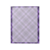 Lila Gingham-Muster Notizblock (Rotiert)