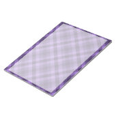 Lila Gingham-Muster Notizblock (angewinkelt)