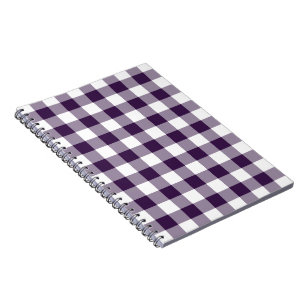Lila Gingham-Muster Notizblock