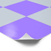 Lila Gingham-Muster Poster (Ecke)