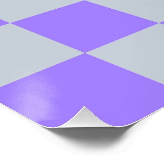 Lila Gingham-Muster Poster (Ecke)