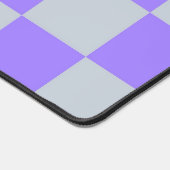Lila Gingham-Muster Schreibtischunterlage (Ecke)