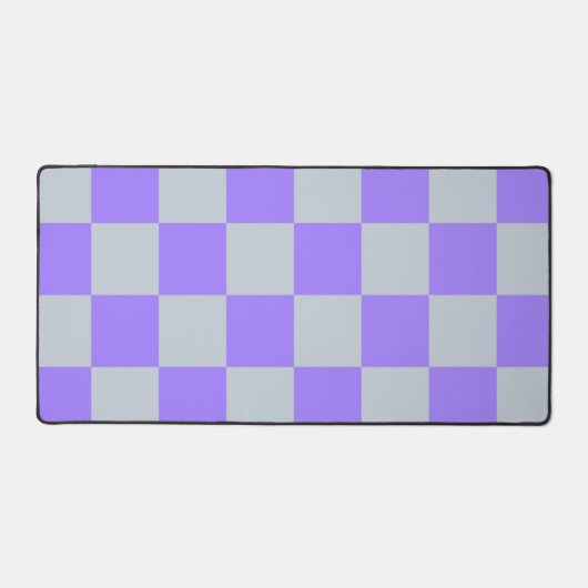 Lila Gingham-Muster Schreibtischunterlage (Vorderseite)