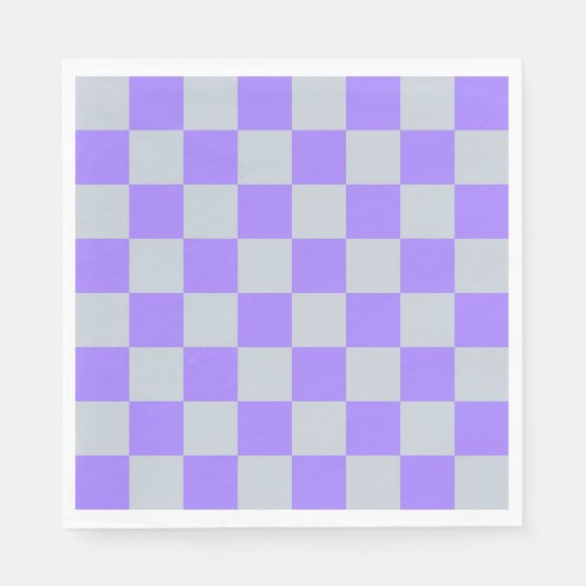 Lila Gingham-Muster Serviette (Vorderseite)