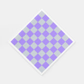 Lila Gingham-Muster Serviette (Ecke)