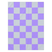 Lila Gingham-Muster Tischdecke (Vorderseite)