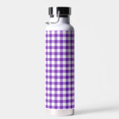 Lila Gingham-Muster Trinkflasche (Rechts)