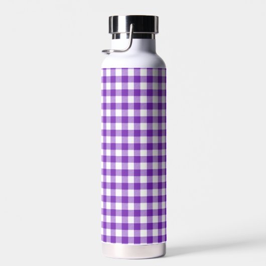 Lila Gingham-Muster Trinkflasche (Rechts)