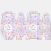 Lila Gingham Nussknacker Geschenkbox Geschenkschachtel (Ungeklappt)