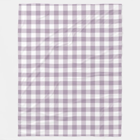 Lila Gingham Pattern Fleecedecke (Vorderseite)