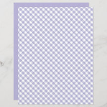 Lila Gingham Scrapbook Paper