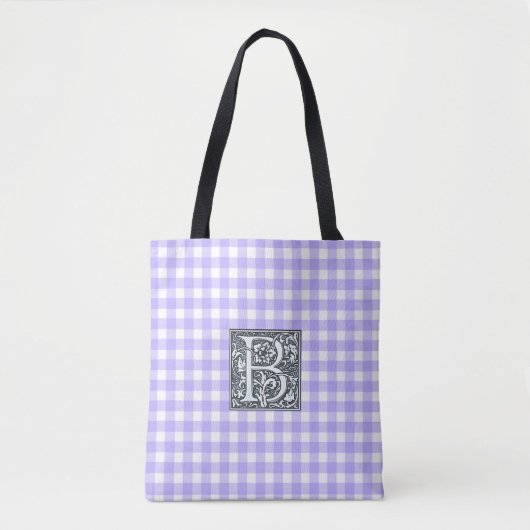 lila Gingham - Tasche (Vorderseite)
