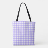 lila Gingham - Tasche (Rückseite)