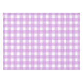 Lila Gingham Tischdecke (Vorderseite (Horizontal))