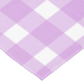 Lila Gingham Tischdecke (Schrägansicht)