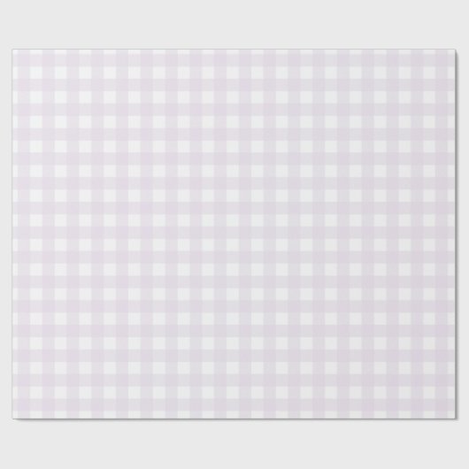 Lila Gingham Wrapping Paper Geschenkpapier (Flach)
