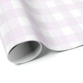 Lila Gingham Wrapping Paper Geschenkpapier (Rolleneckpunkt)