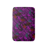 Lila Ginkgo Grunge Bath Mat Badematte (Vorderseite Vertikal)
